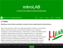 Tablet Screenshot of mikrolab.pl