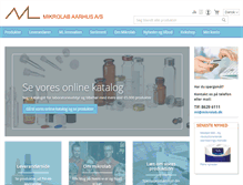 Tablet Screenshot of mikrolab.dk